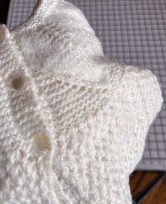 Floral Collar Cardigan - approx size 6-9m