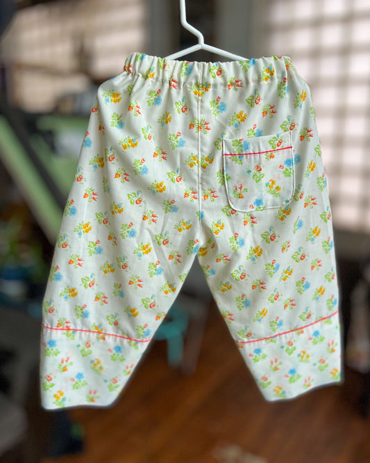 All Over Floral Pillowcase Pant - size 2/3T