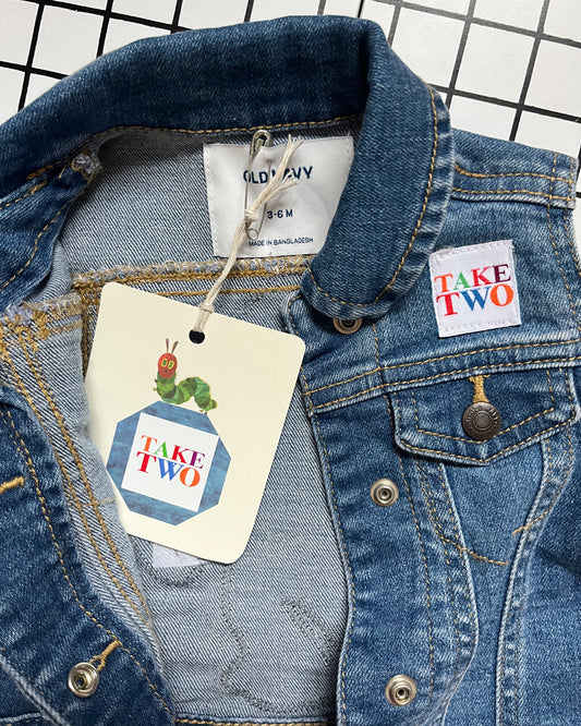 Stranger Things Be Kind Rewind Denim Vest - size 3-6m