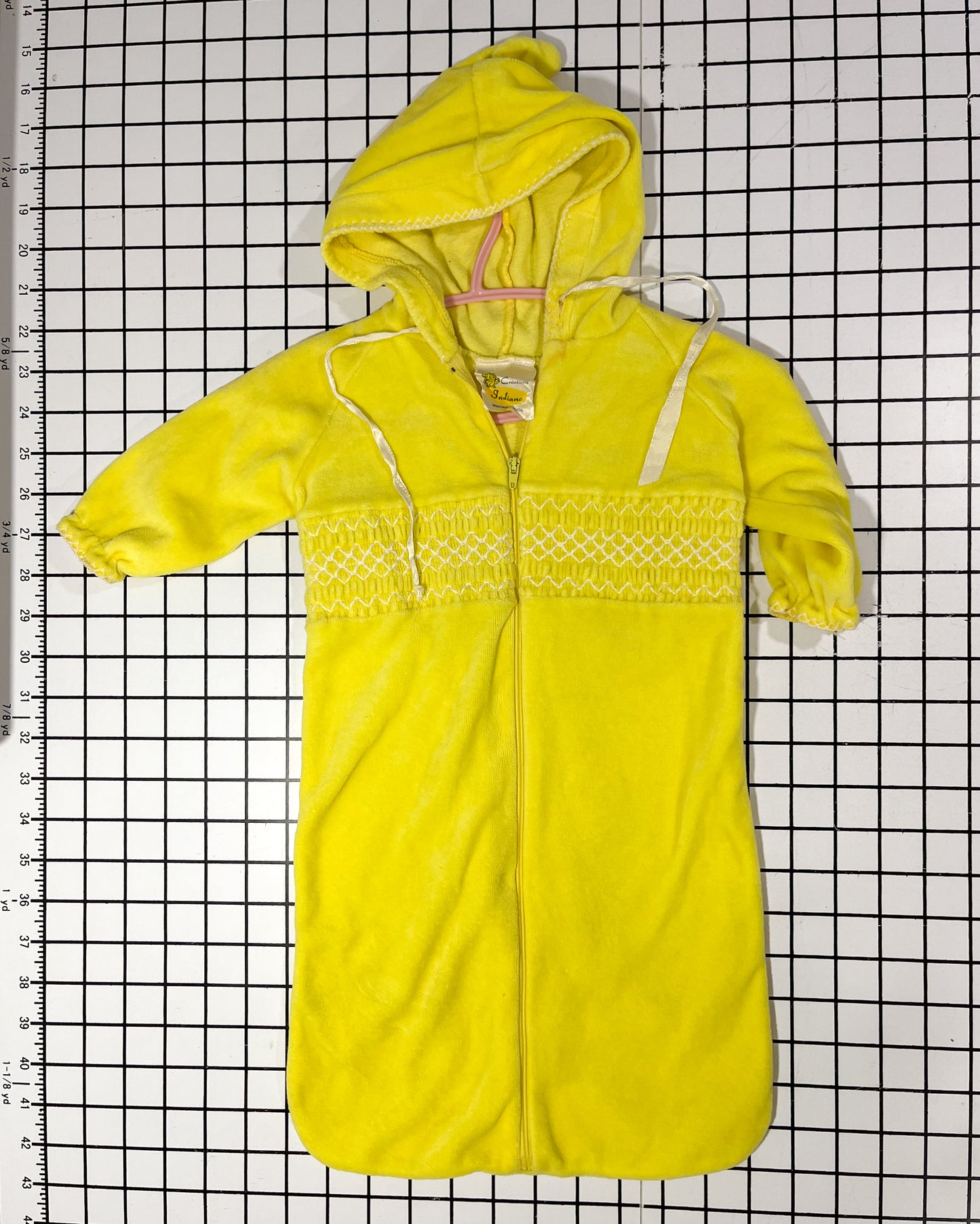 Vintage Yellow Sleep Sac - size 6-12mos
