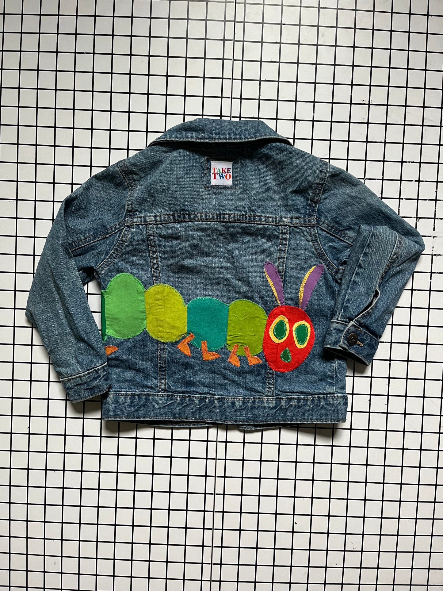 Hungry Caterpillar Be Kind Rewind Denim Jacket - size 4