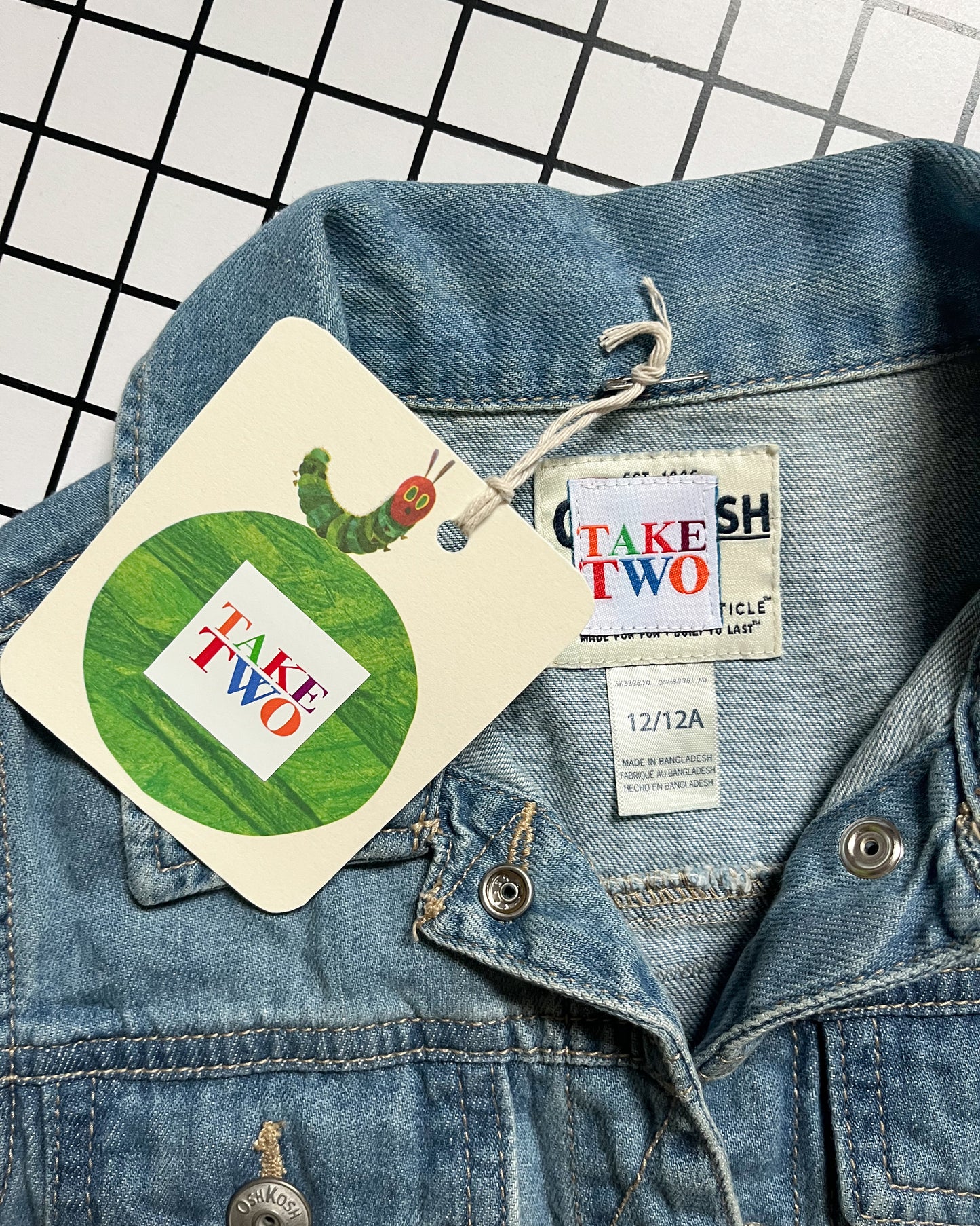 Jurassic World Be Kind Rewind Denim Vest - size 12