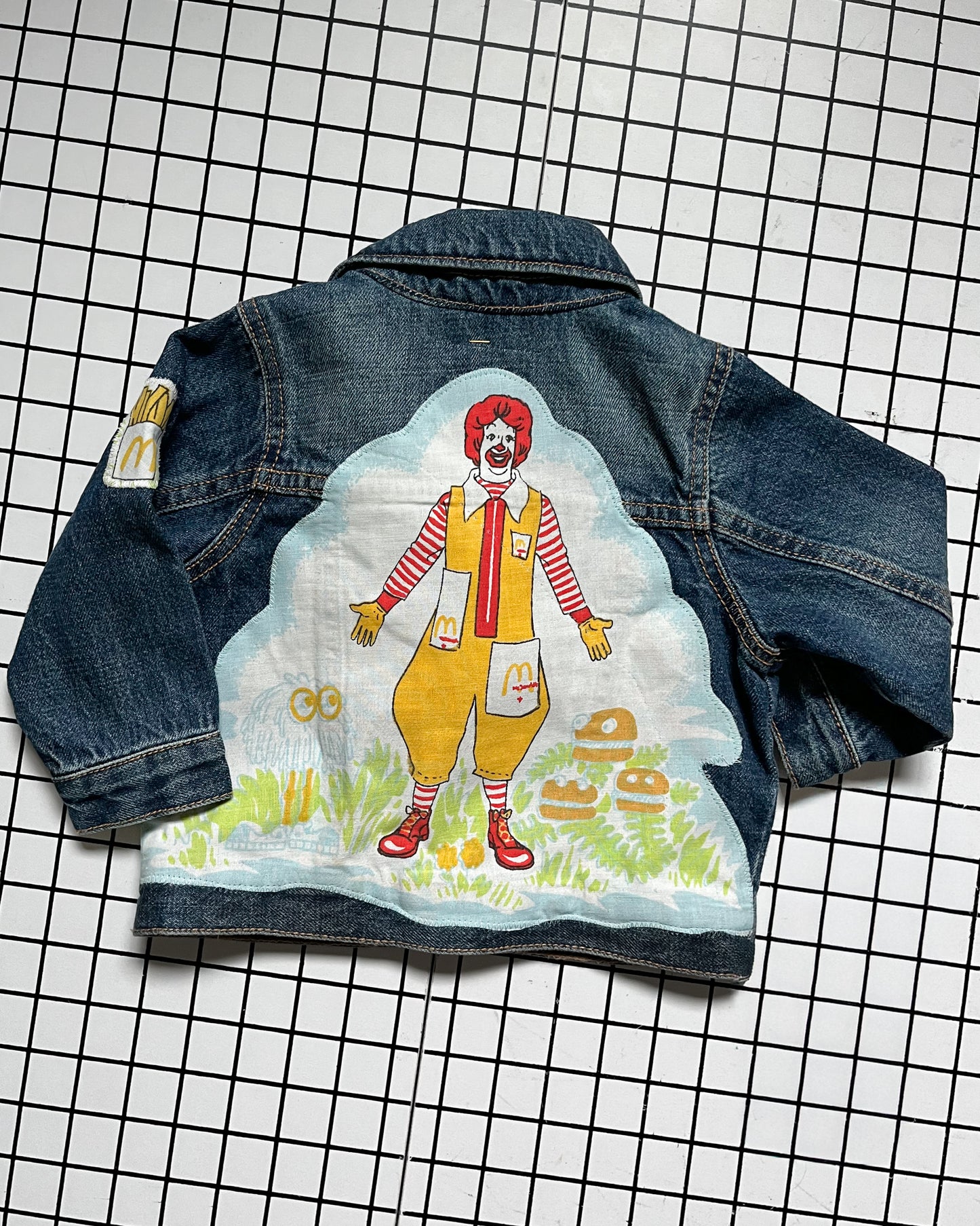 Mcdonalds Be Kind Rewind Denim Jacket - size 12/18m