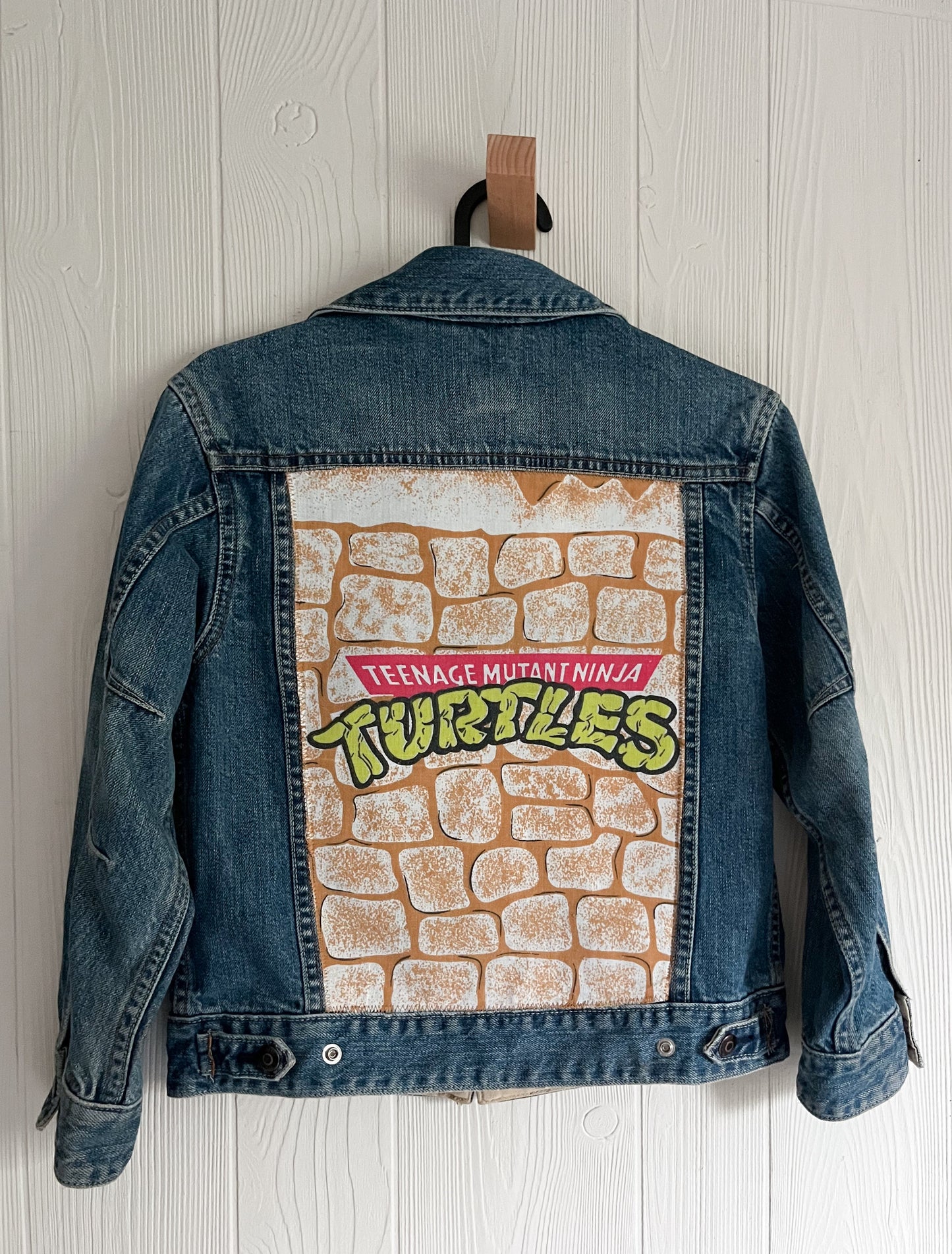 Teenage Mutant Ninja Turtles Be Kind Rewind Denim Jacket - size 6/7