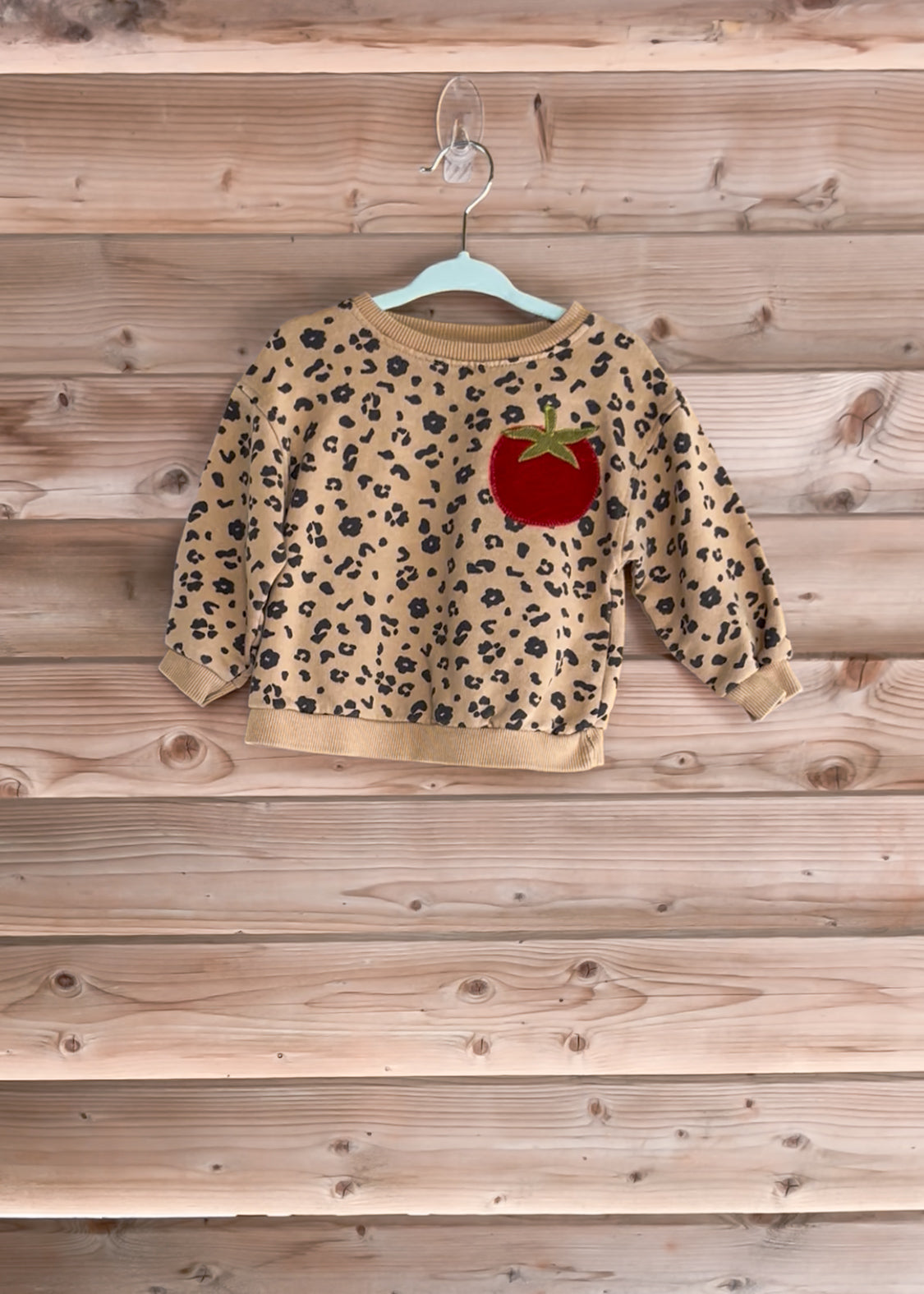 Animal Print Tomato Crewneck - Size 9-12mos