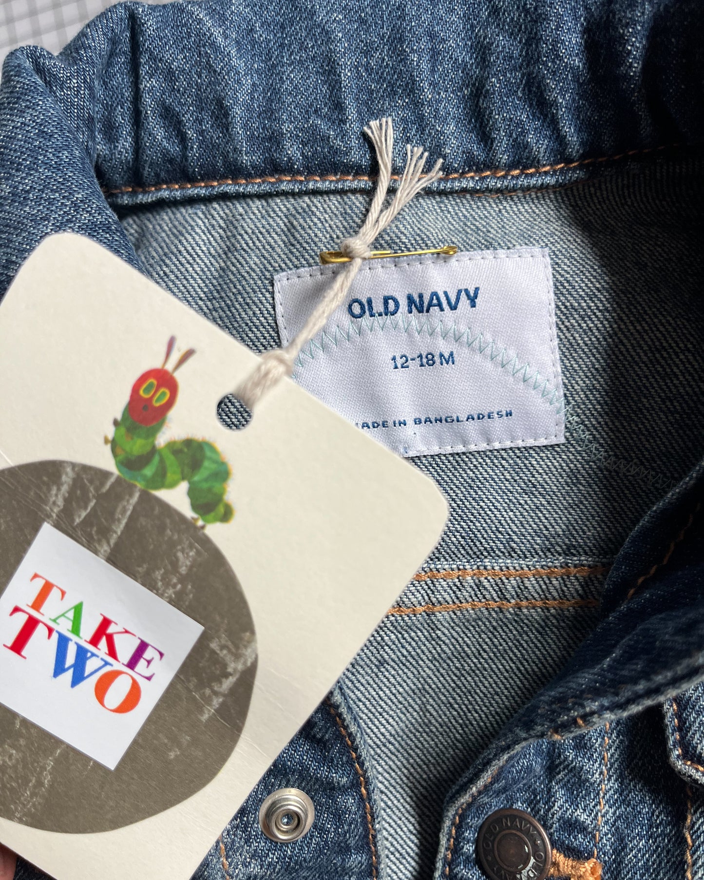 Mcdonalds Be Kind Rewind Denim Jacket - size 12/18m
