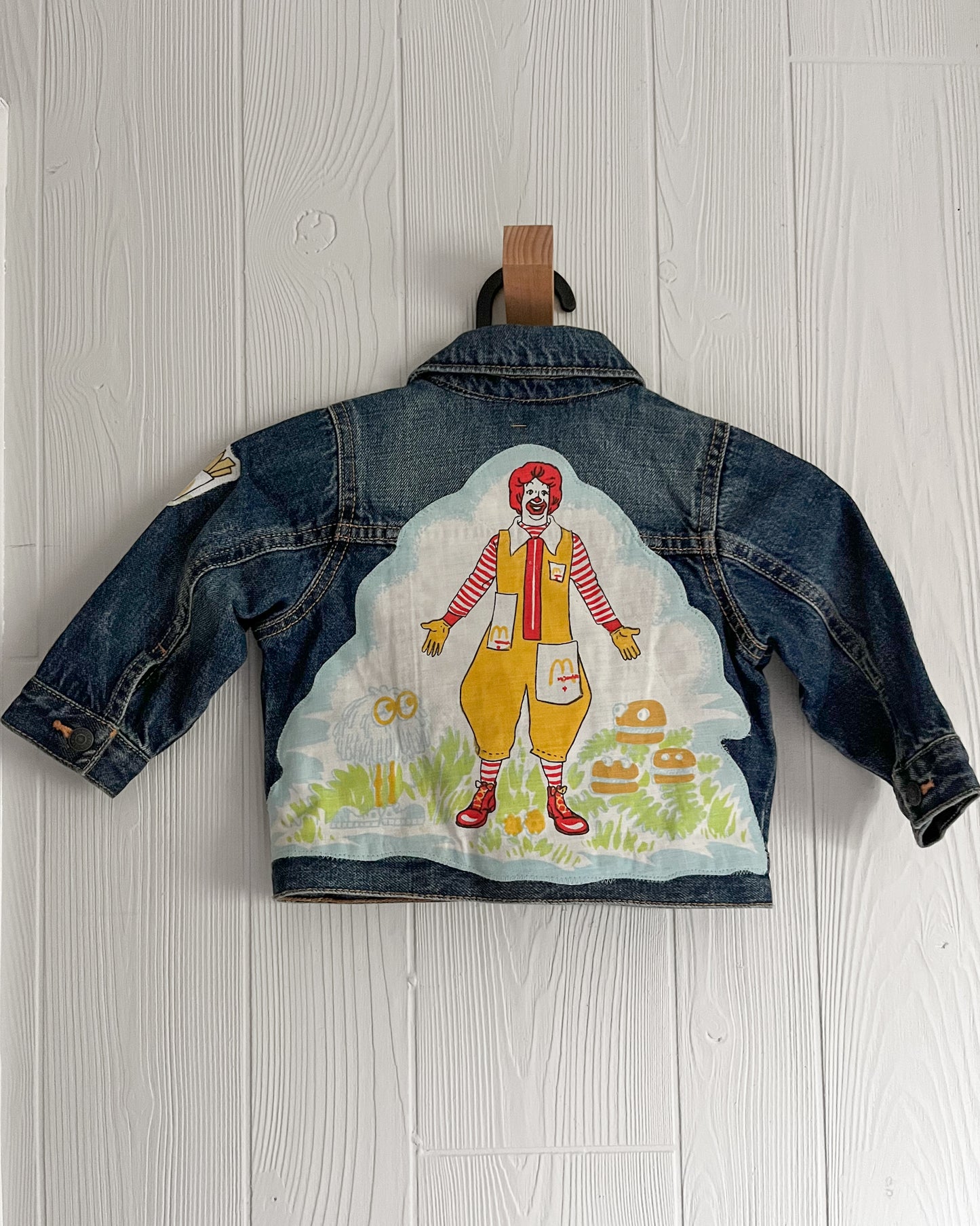 Mcdonalds Be Kind Rewind Denim Jacket - size 12/18m