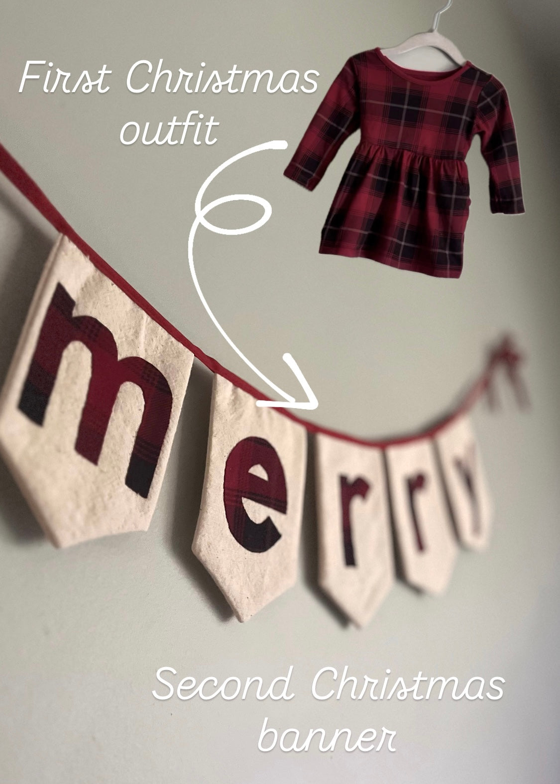 DIY keepsake banner - MERRY