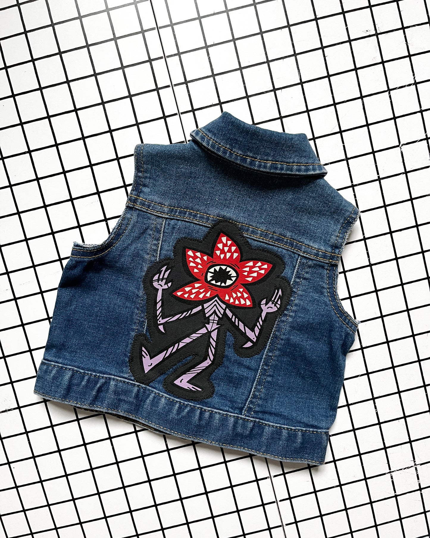 Stranger Things Be Kind Rewind Denim Vest - size 3-6m