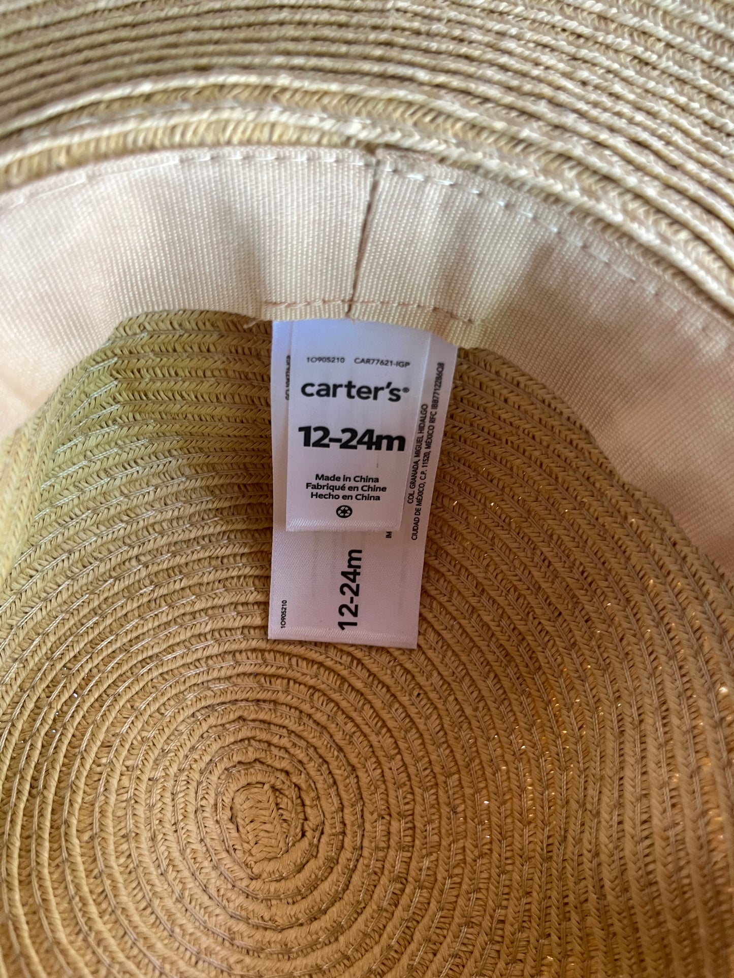 Strawberry Straw Hat - size 12-24mos (Copy)