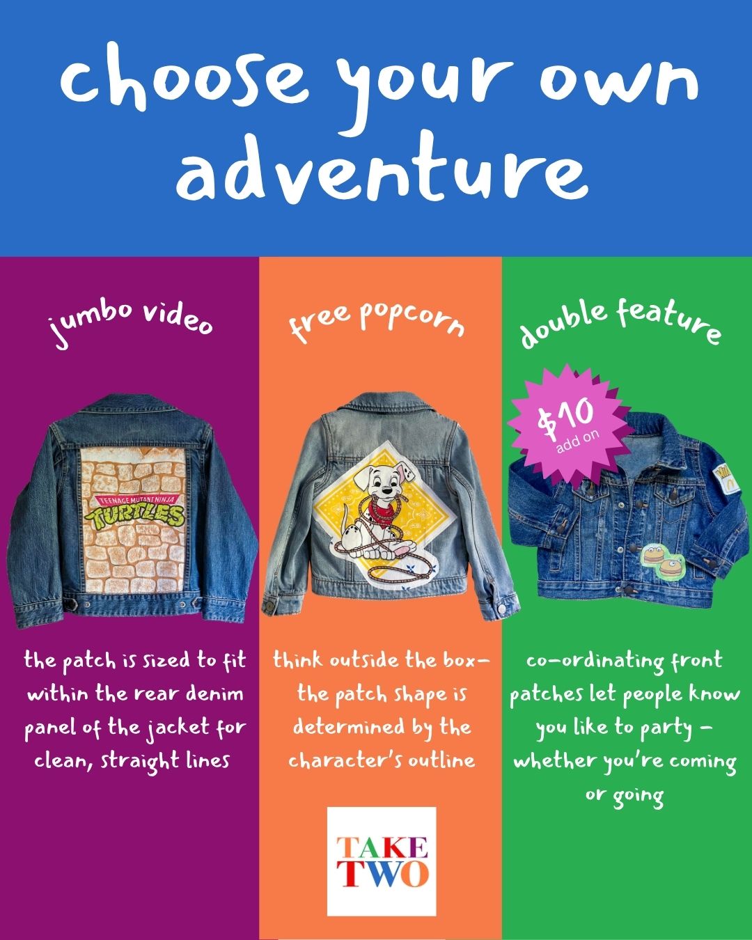 ADULT Be Kind Rewind Denim Jacket - Made-To-Order
