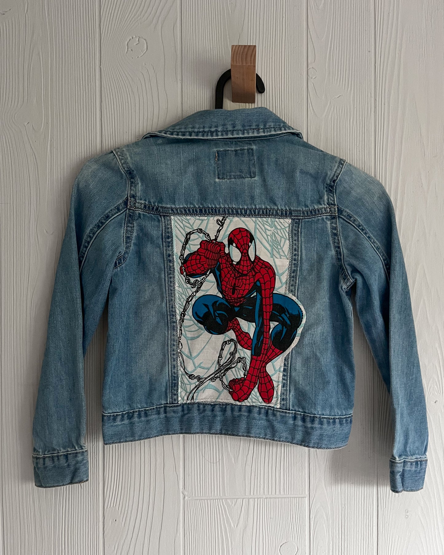 Spiderman Be Kind Rewind Denim Jacket - size 6