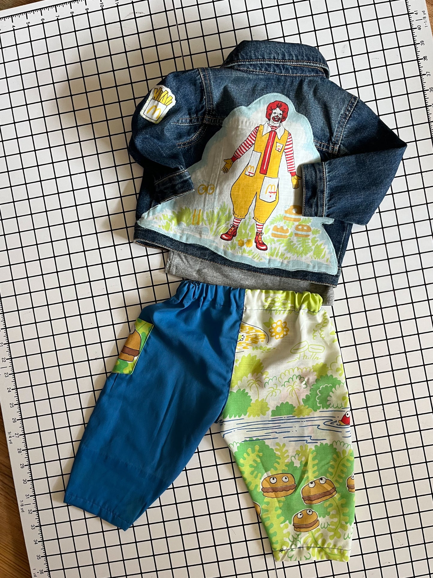 Mcdonalds Be Kind Rewind Denim Jacket - size 12/18m