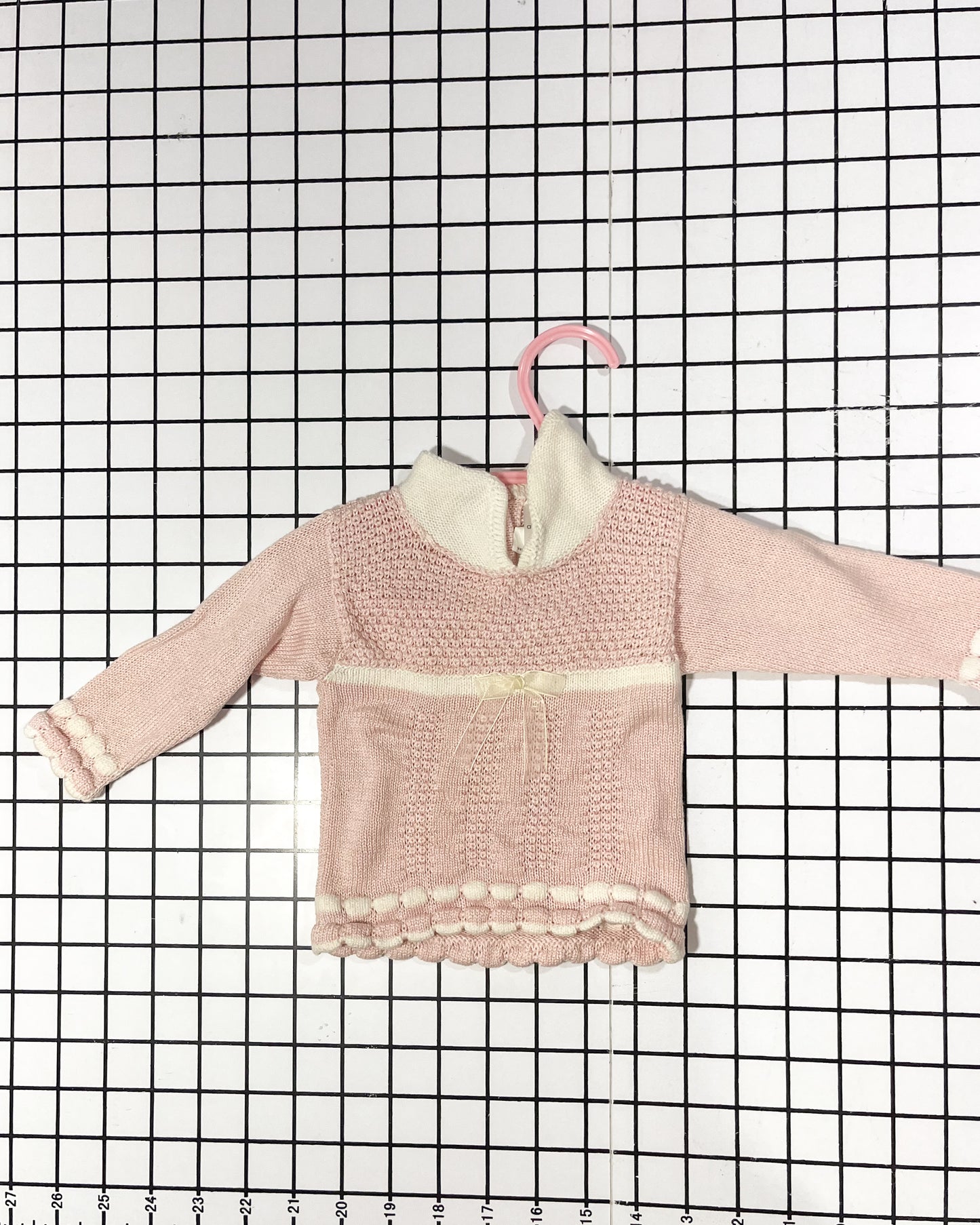 Vintage Collared Sweater - approx size 6-9 mos