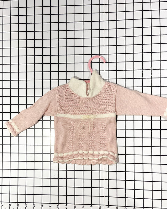 Vintage Collared Sweater - approx size 6-9 mos