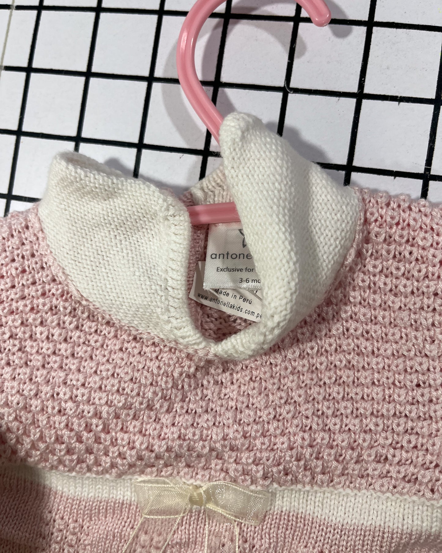 Vintage Collared Sweater - approx size 6-9 mos