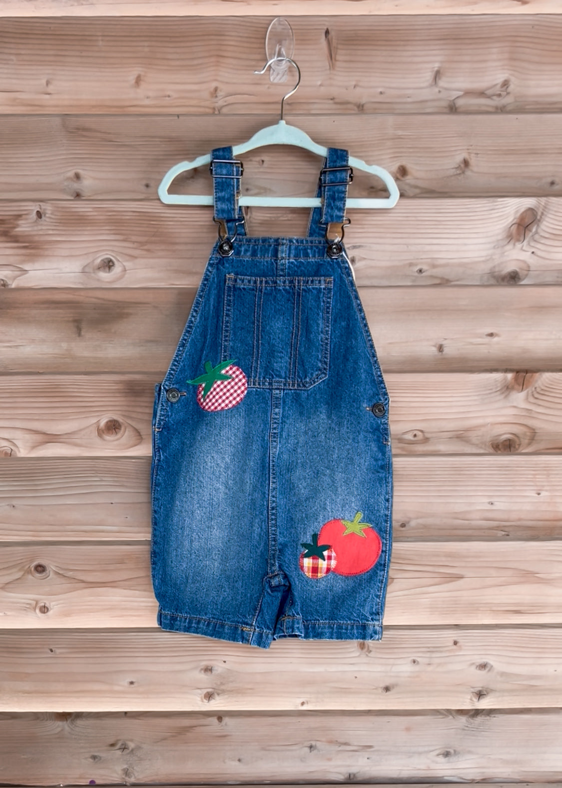 Denim Tomato Overalls - size 3T