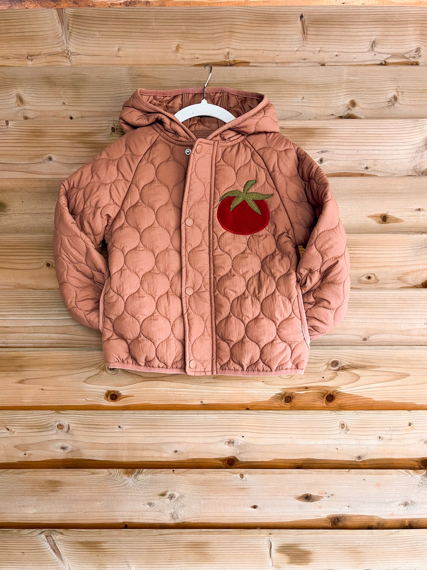 Quilted Tomato Jacket -size 3-4
