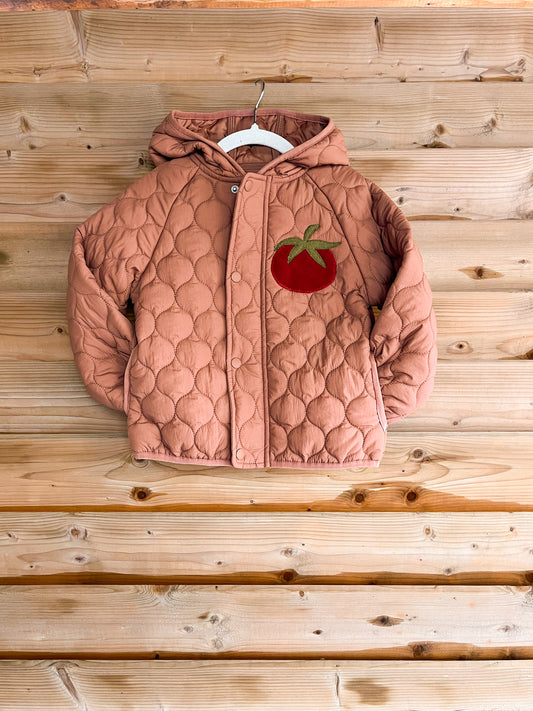 Quilted Tomato Jacket -size 3-4