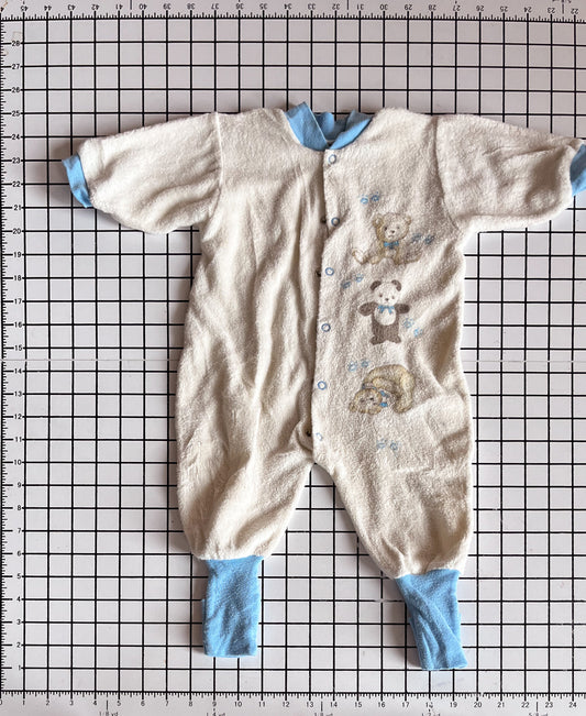 Teddy Bear Terry Snuggabye Sleeper - approx size 12m