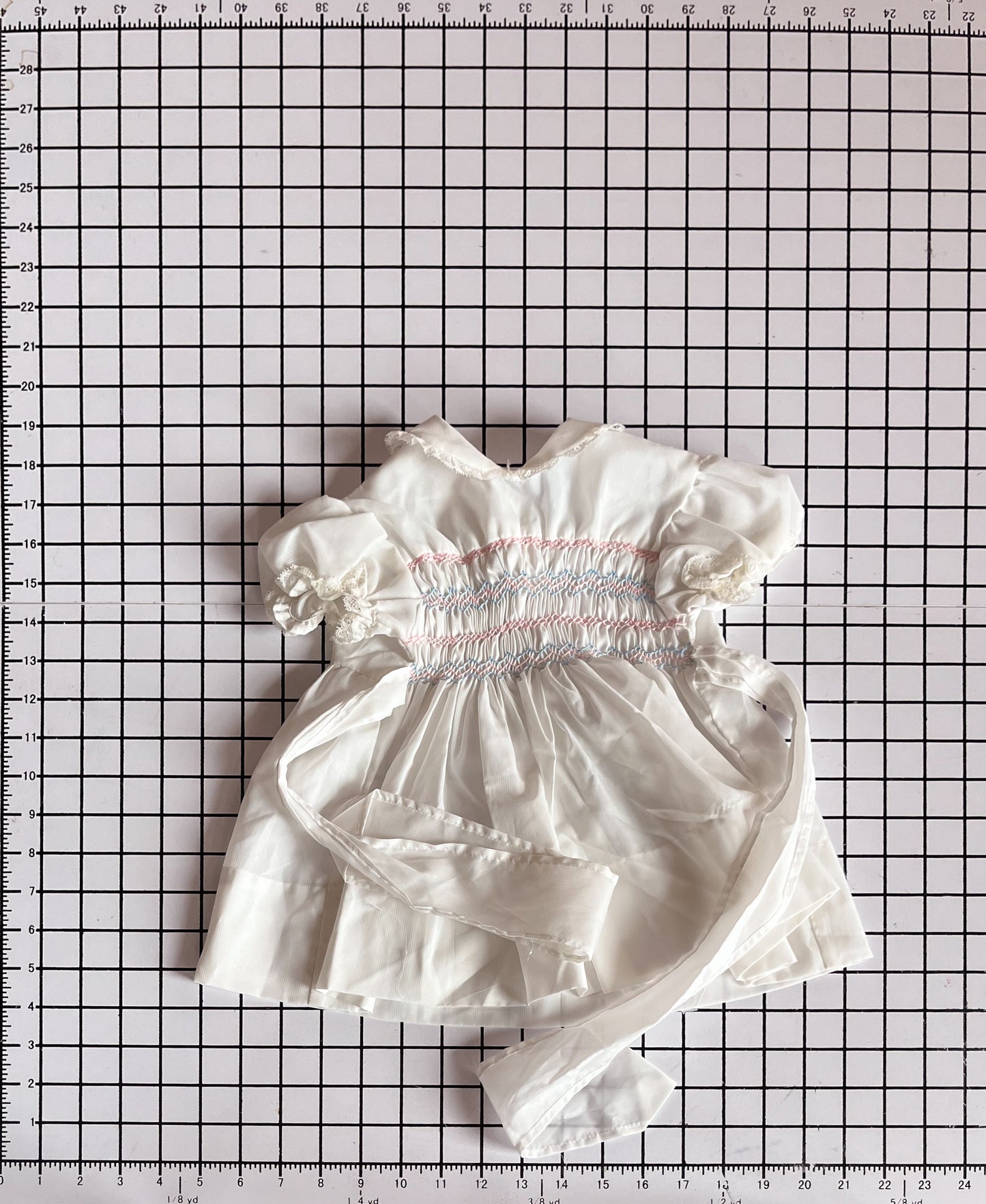 Smocked Sunday best dress - approx size 12m
