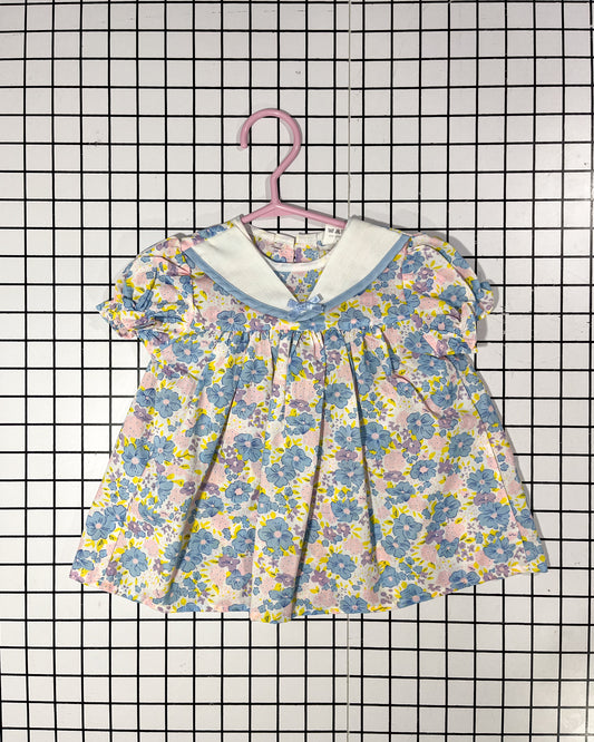 Vintage floral dress 12mos