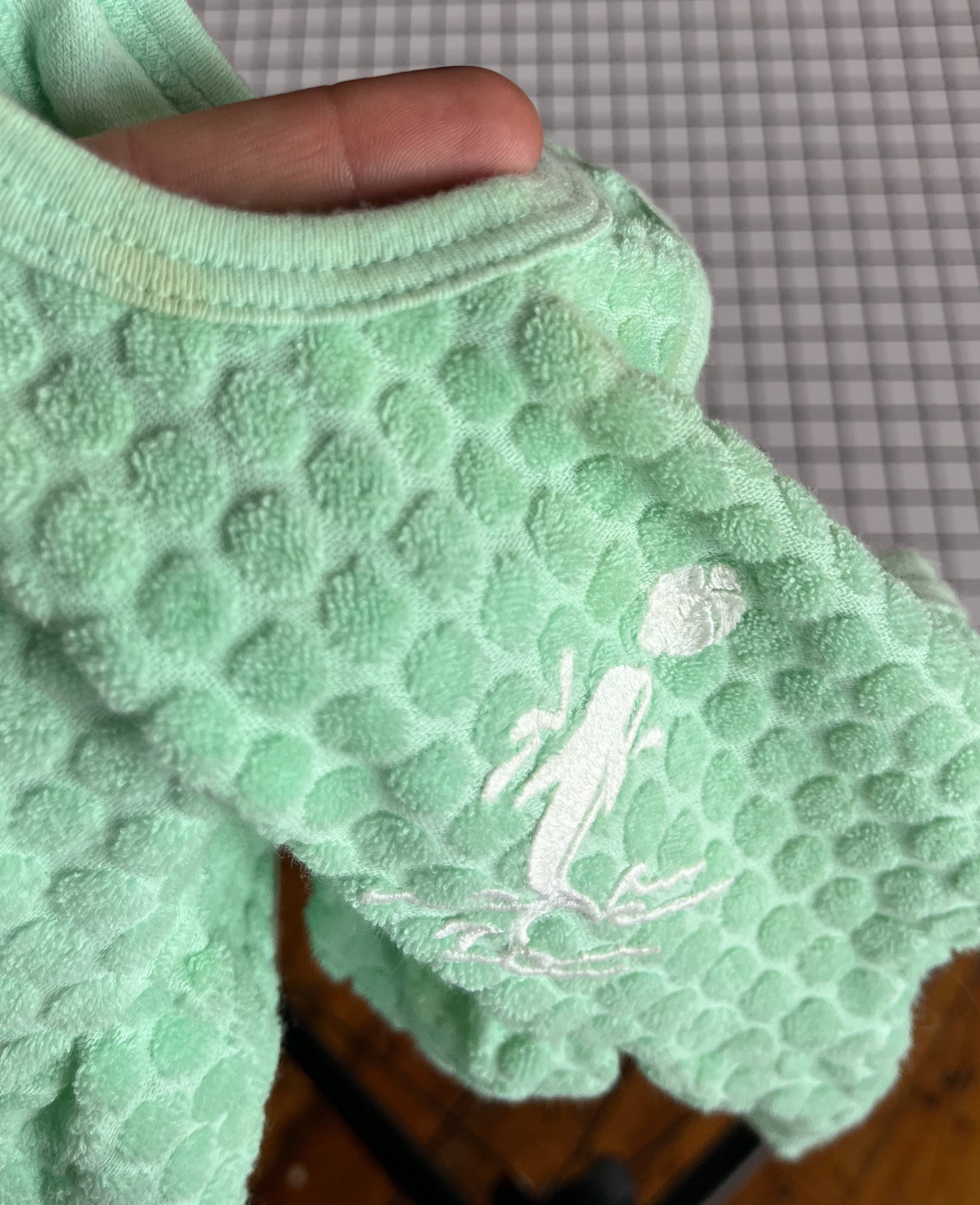 Skirted Terry Dolphin Onesie - approx size 9-12m