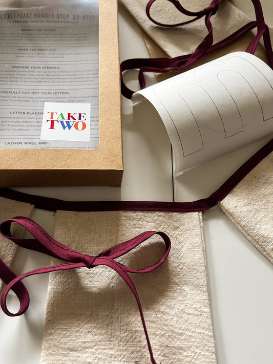 DIY keepsake banner - MERRY