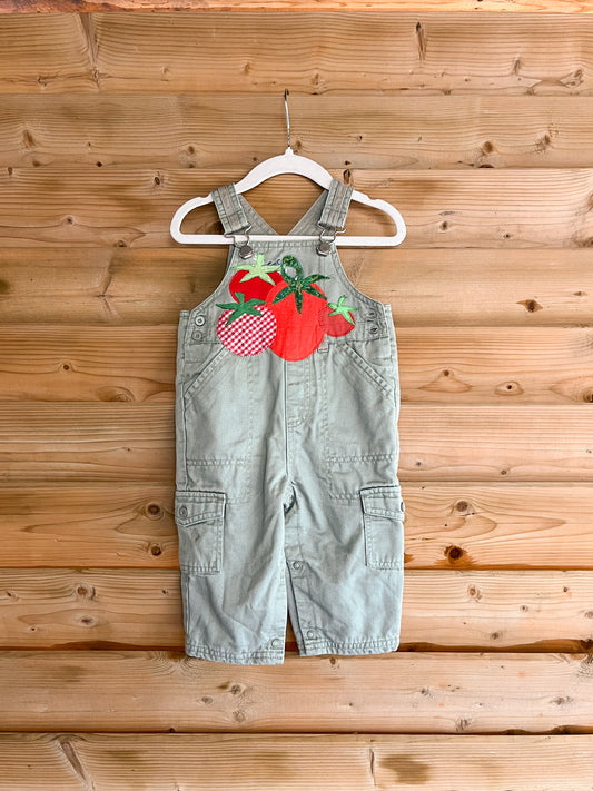 Sage Green Tomato Overalls - size 6-9mos