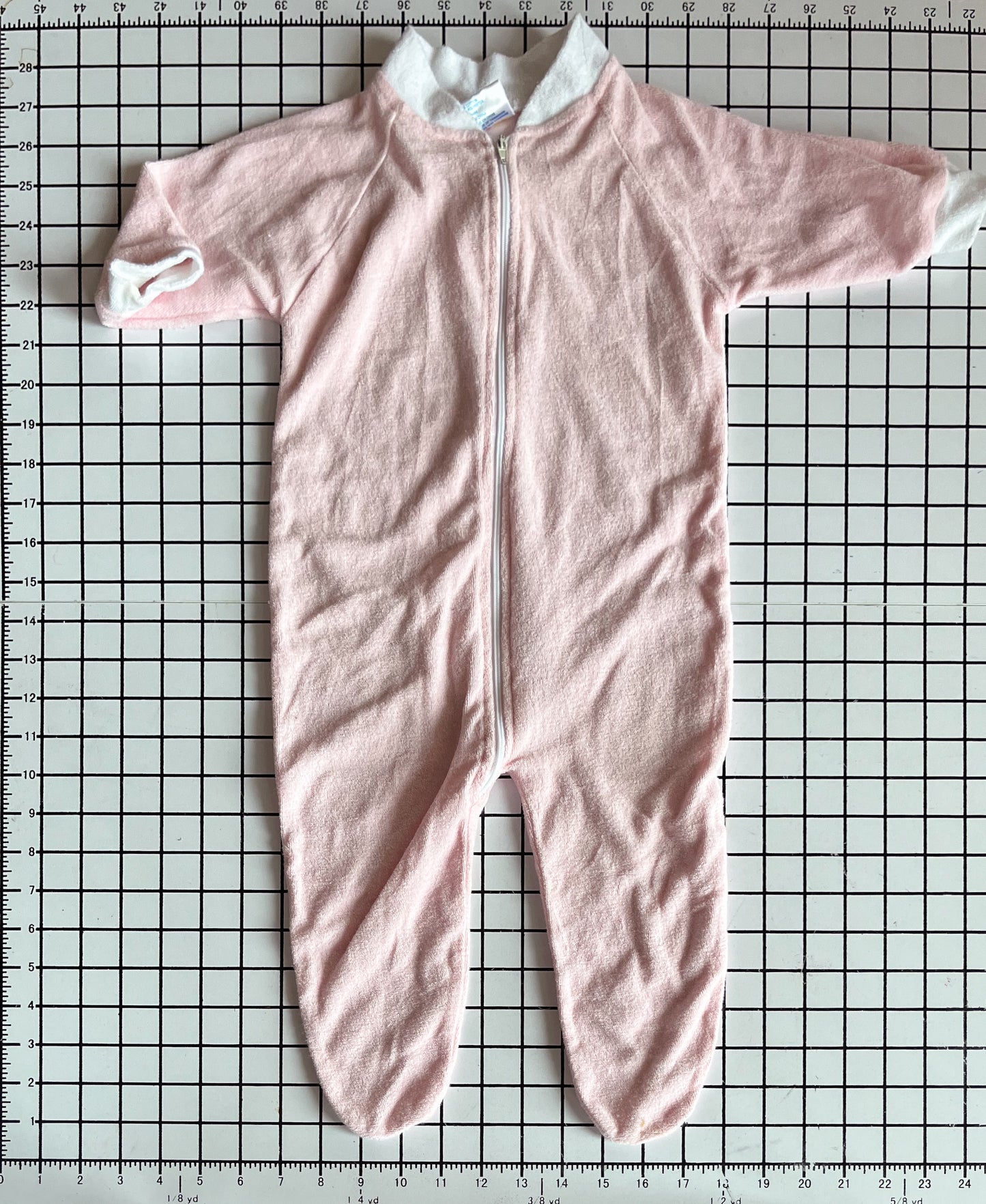 Footed Terry Sleeper - approx size 9m