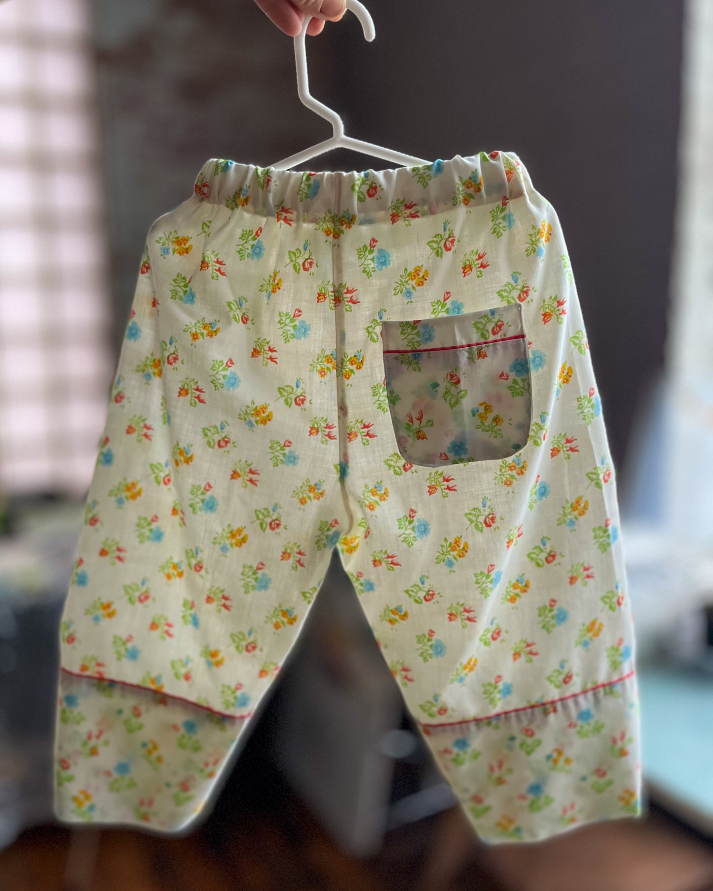 All Over Floral Pillowcase Pant - size 2/3T