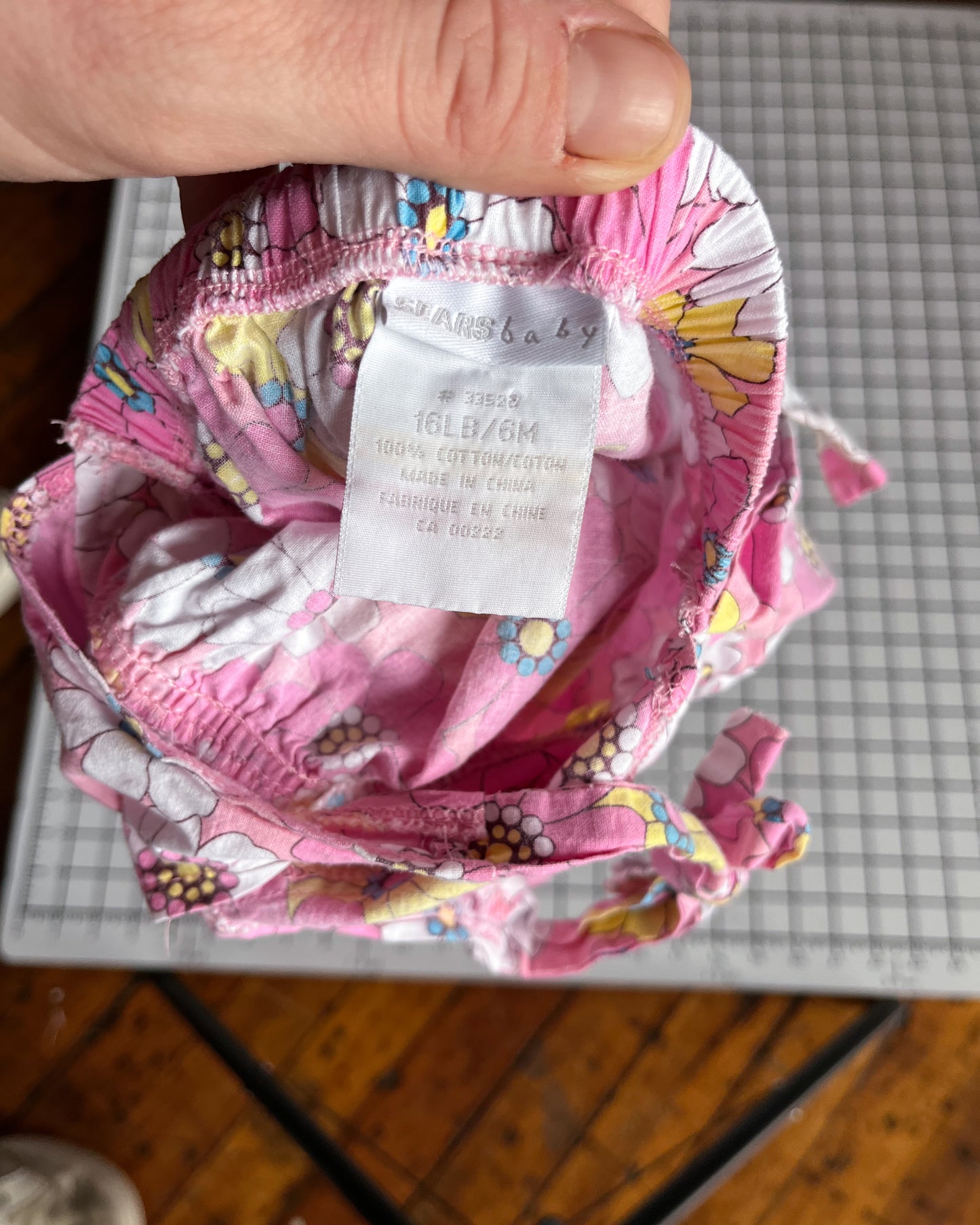 Pink Floral Halter Dress- approx size 6m