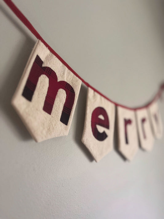 DIY keepsake banner - MERRY