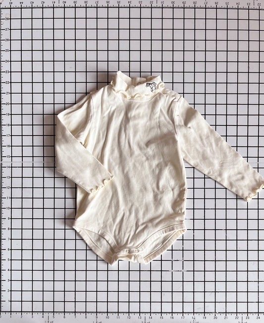 Scalloped Zebra Onesie - approx size 18-24m