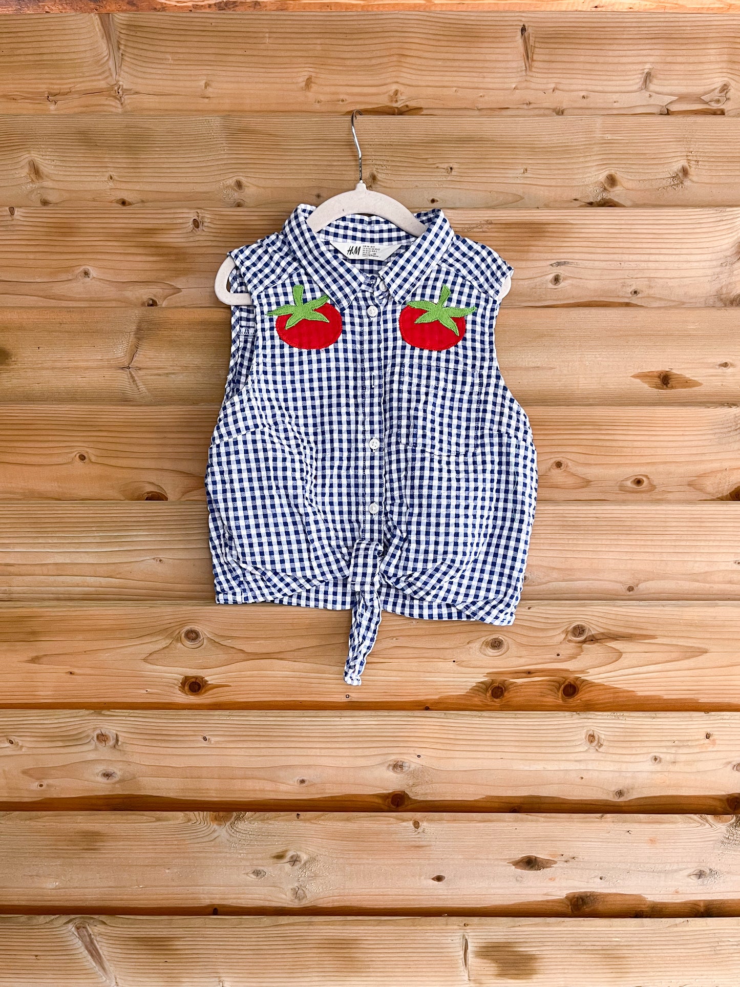 Gingham Tomato Tank - size 10/11