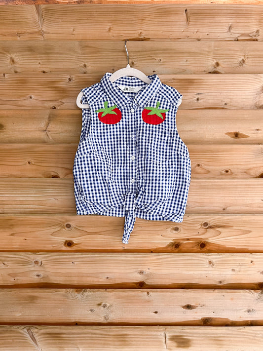 Gingham Tomato Tank - size 10/11