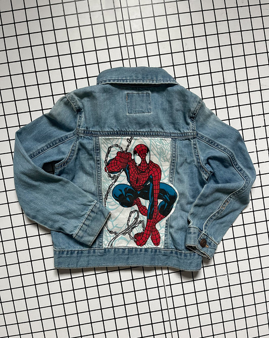 Spiderman Be Kind Rewind Denim Jacket - size 6