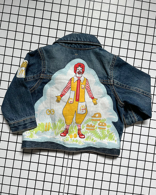 Mcdonalds Be Kind Rewind Denim Jacket - size 12/18m