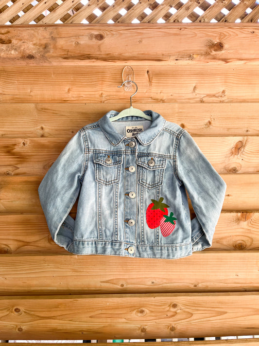 Strawberry Jean Jacket - size 4T