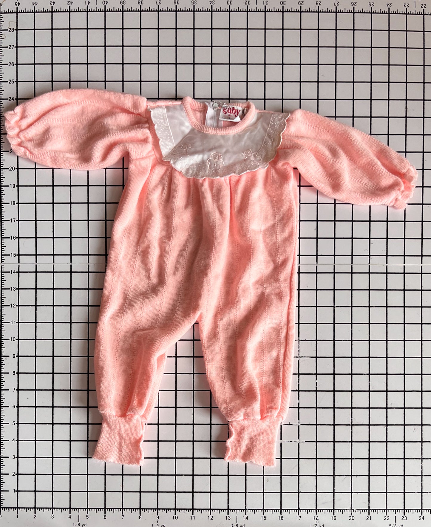 Teddy Bear Collared Sleeper - approx size 9-12m