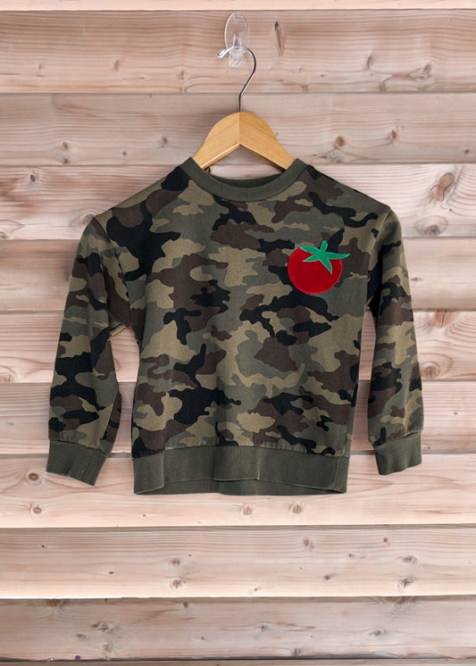Green Camo Tomato Crewneck - size 5ish