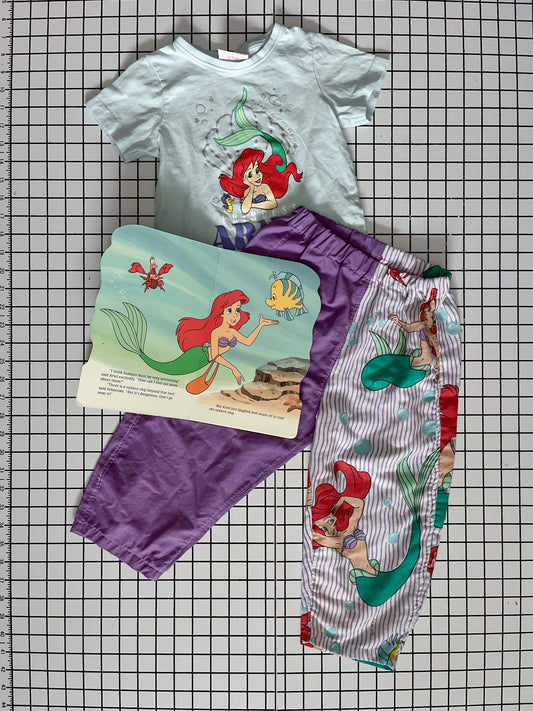 The Little Mermaid Storybook Gift Set size 2-3