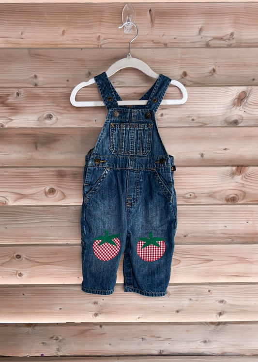 Denim Tomato Overalls - size 3-6mos