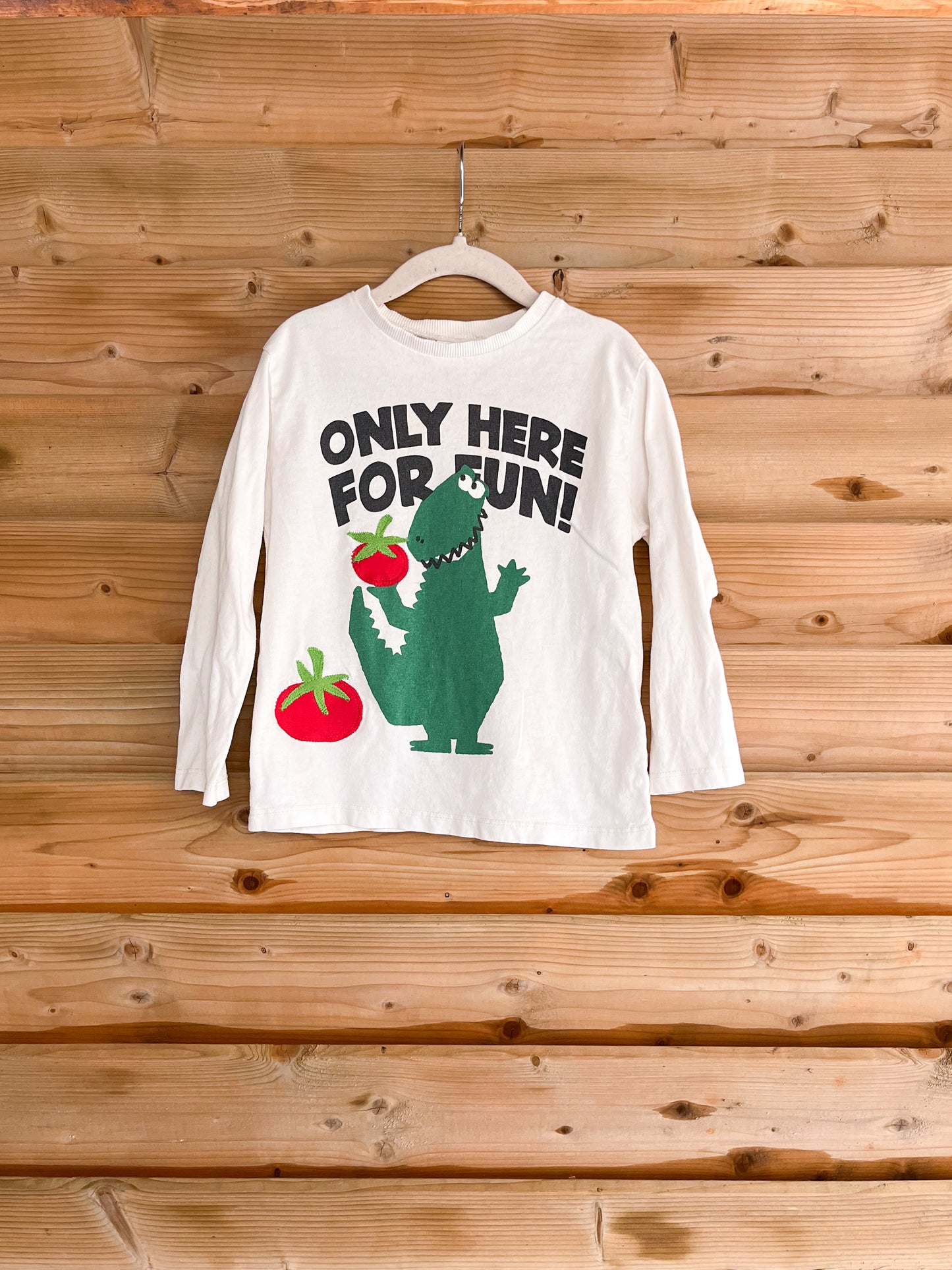 Dinosaur Tomato Long Sleeve - size 3/4