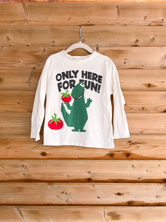 Dinosaur Tomato Long Sleeve - size 3/4