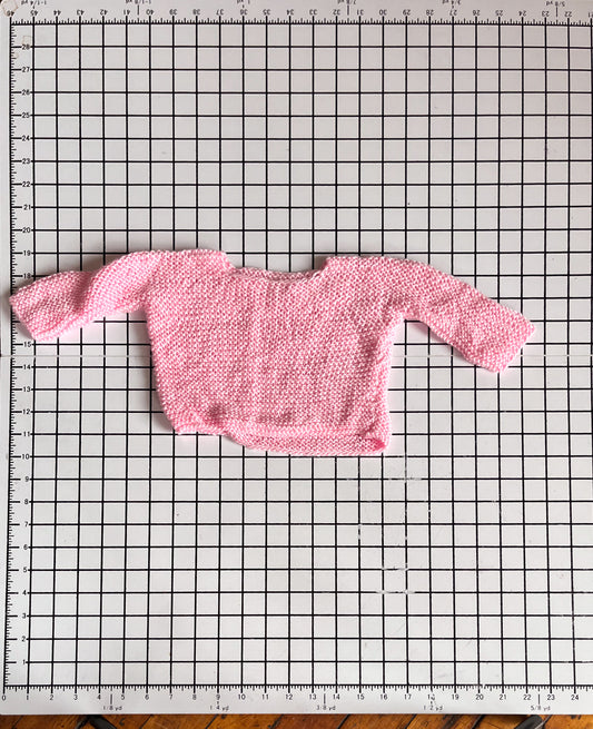 Pink Handknit Sweater - approx size 3-6m