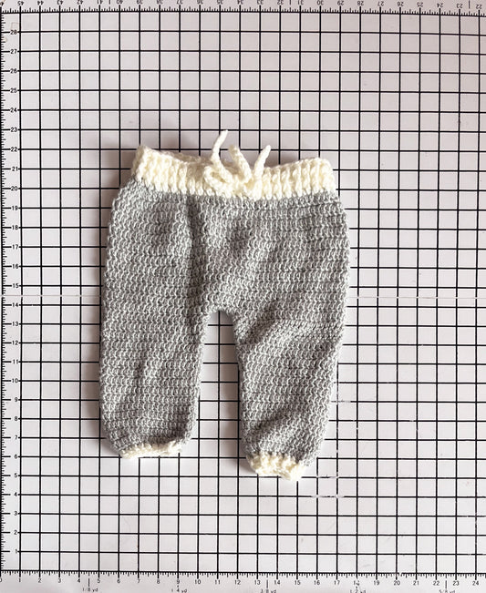 Grey Handknit Pants - approx size 18m