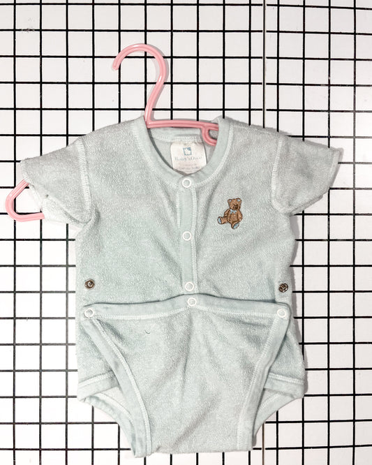 Vintage Terry Bear Adjustable Onesie - approx size 3-6mos