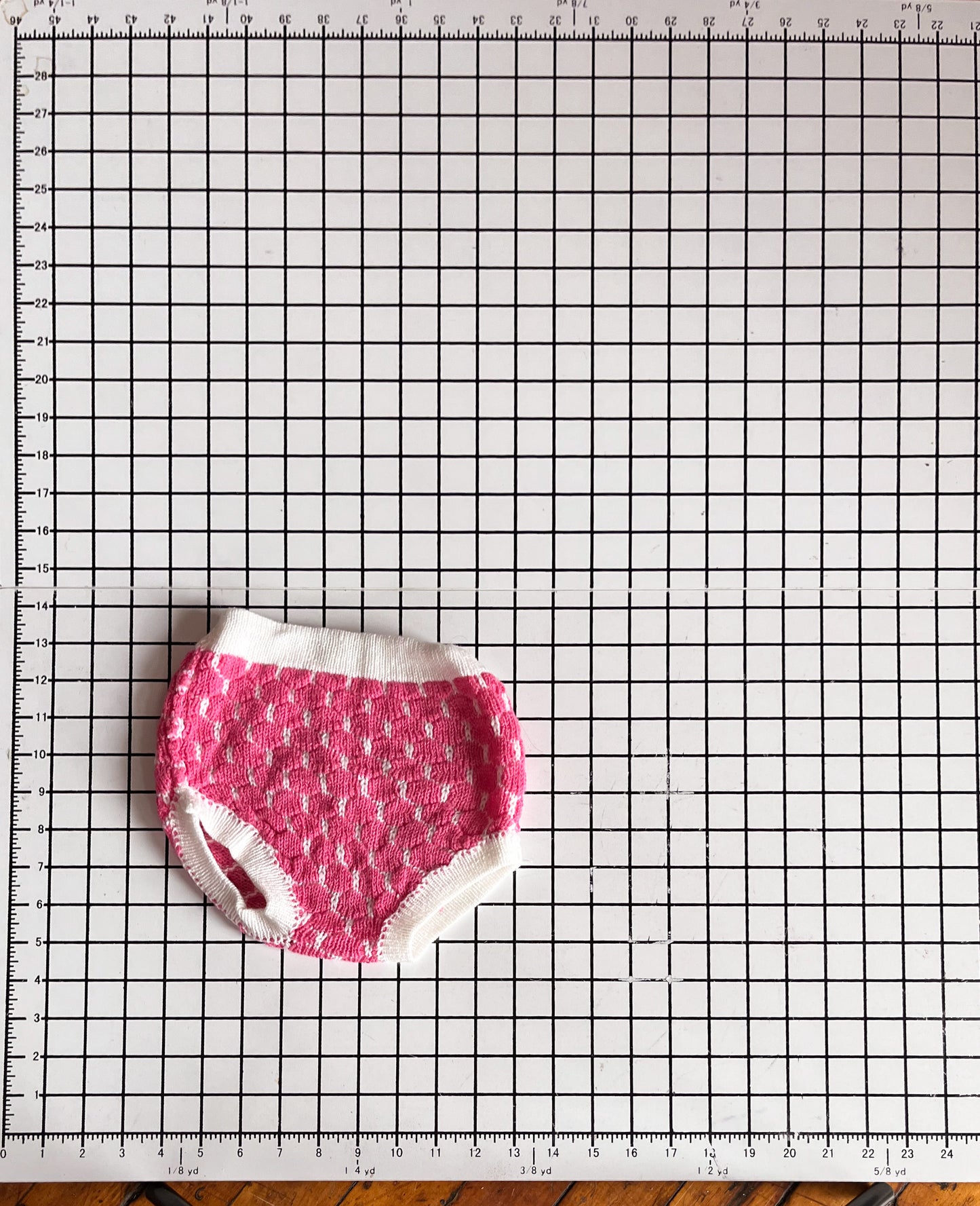 Handknit Pink Bloomers - approx size 12m