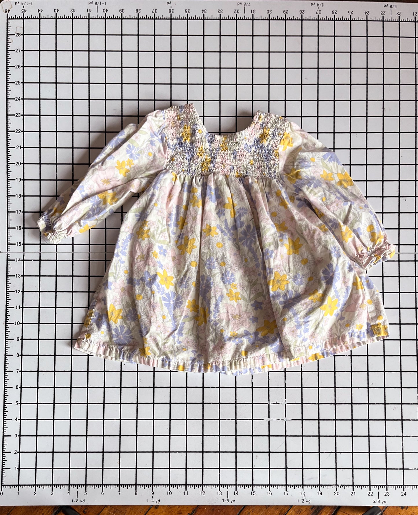 Pink Smocked Occasion Dress  - approx size 12-18m
